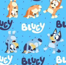 Polar Fleece Fabric | Licensed Bluey & Bingo