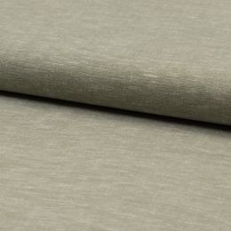 Linen & Rayon Smooth Weave Fabric | Subtle Melange Khaki