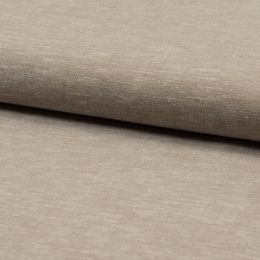 Linen & Rayon Smooth Weave Fabric | Subtle Melange Brown