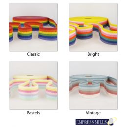 Webbing Multi Stripe Rainbow - 40mm | Multiple Shades