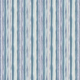 Hajime Fabric by Stuart Hillard | Multi stripe Pale Blues