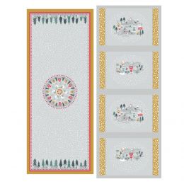 Christmas Panel | Snow Day Table Centre & Placemats Silver