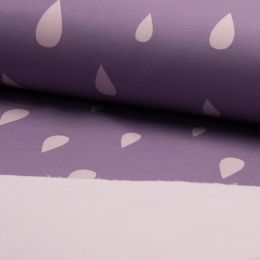 Soft Shell Fleece Fabric | Raindrop Amethyst Lilac