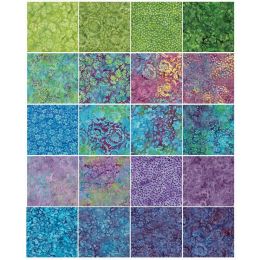 Island Batik Charm Pack, 5in Squares | Springtime Bouquet