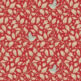 Tilda Merry Little Christmas Fabric | Holly Red