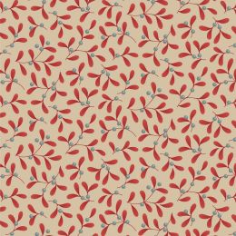 Tilda Merry Little Christmas Fabric | Mistletoe Red