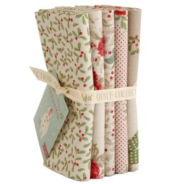 Tilda Merry Little Christmas Fabric | Fat Quarter Bundle Cream