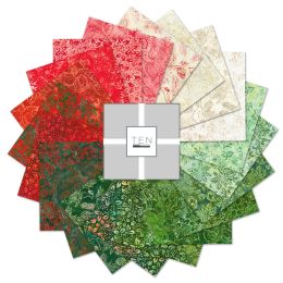 Robert Kaufman 10" Fabric Squares | Artisan Batiks Joyful Holidays