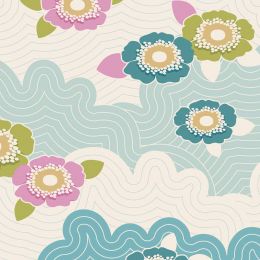 Lazy Days Tilda Fabric | Frances Teal