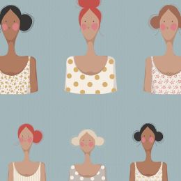 Tilda Me & My Friends Fabric | Sky