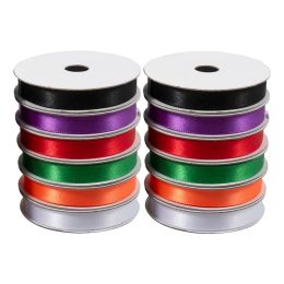 Trimmings Bundle Satin Ribbons - Autumn Mix, 12 Roll Pack