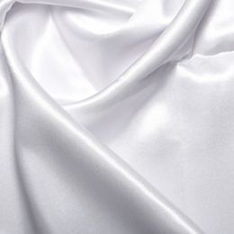 Satin Lining Fabric | White