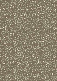Winter In Bluebell Wood Fabric | Mistletoe Dark Taupe