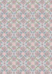 Winter In Bluebell Wood Fabric | Winter Floral Grey