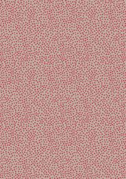 Winter In Bluebell Wood Fabric | Dots Red