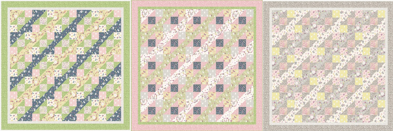 Bunny Garden Quilt Project Montage